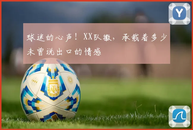 球迷的心声!XX队徽,承载着多少未曾说出口的情感